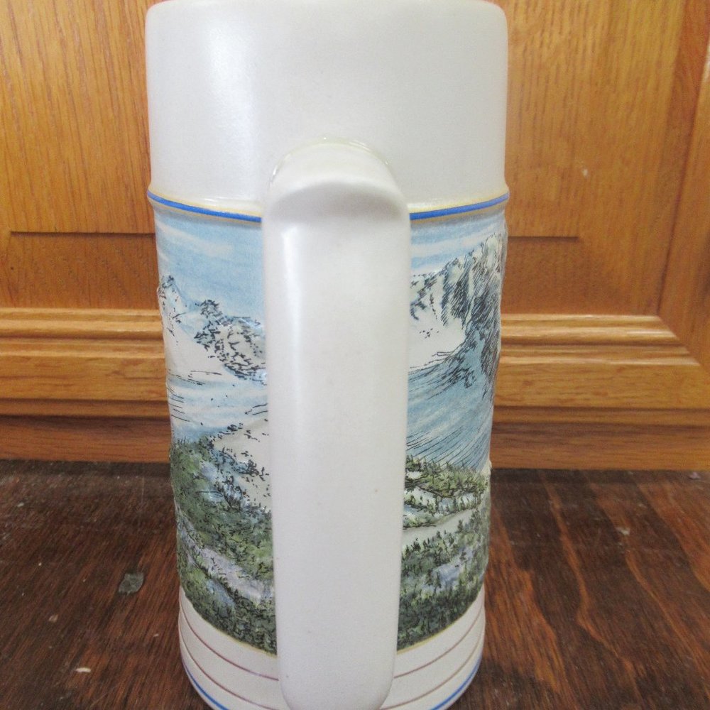 Vintage Collectible COORS Beer Stein Rocky Mountain Legends Series:Skiing #00795 - Picture 3 of 5